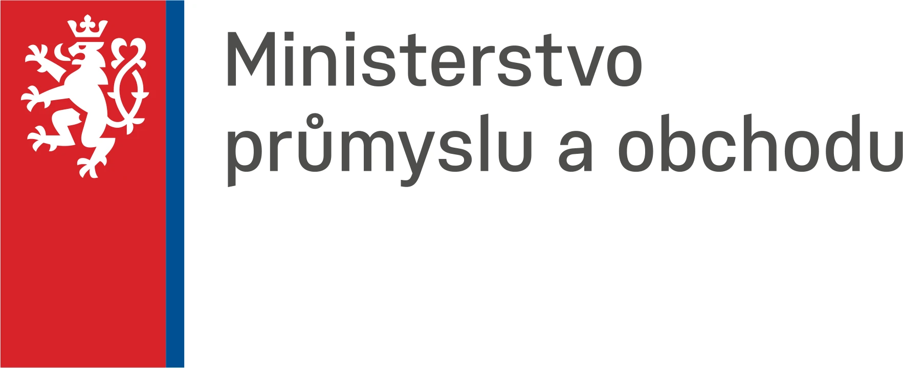 Logo Ministerstva průmyslu a obchodu